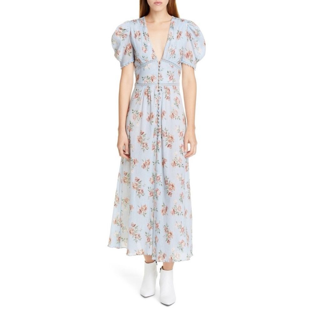 LoveShackFancy Stacy Floral Maxi Dress - Picture 2 of 6